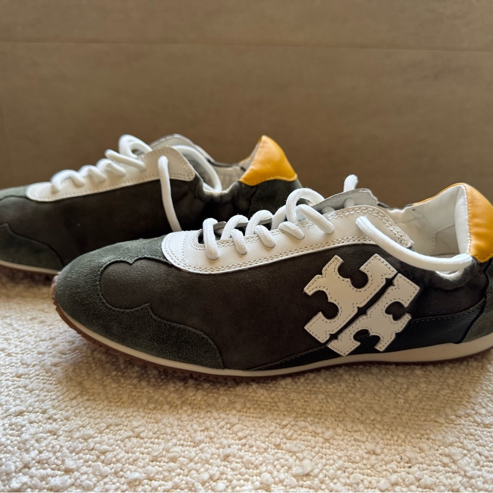 Tory Burch Green and White Athletic Shoes - Picture 4 of 6
